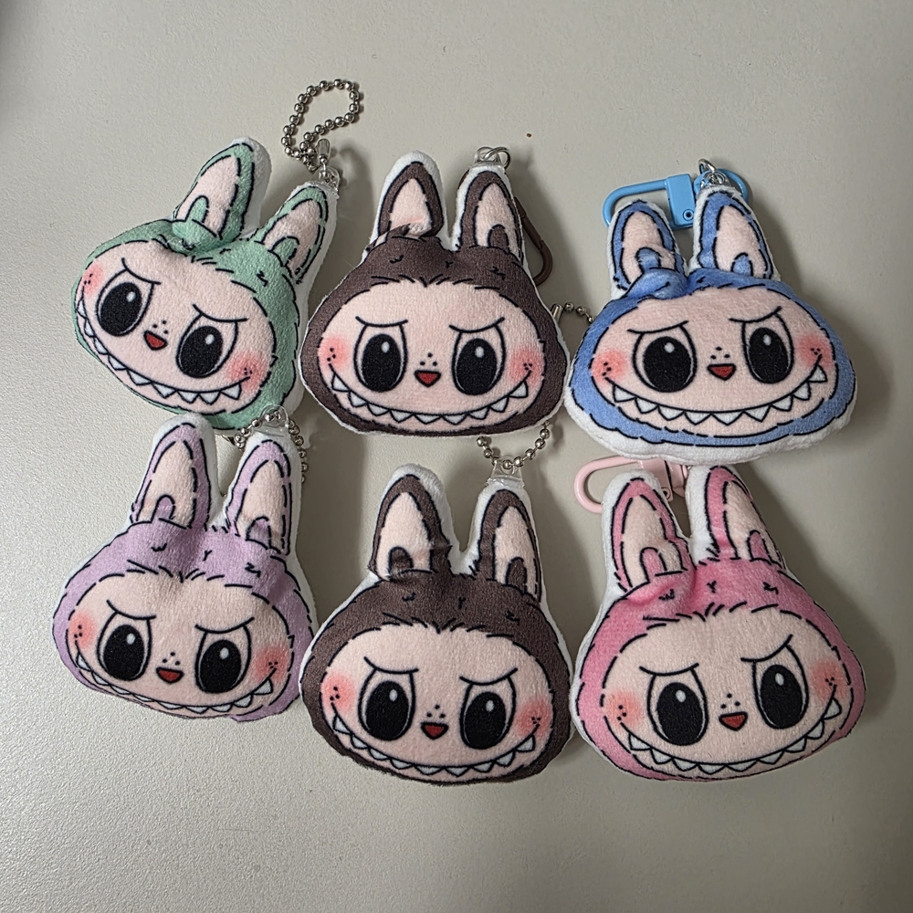 6 Assorted Labunu Monsters Keychains